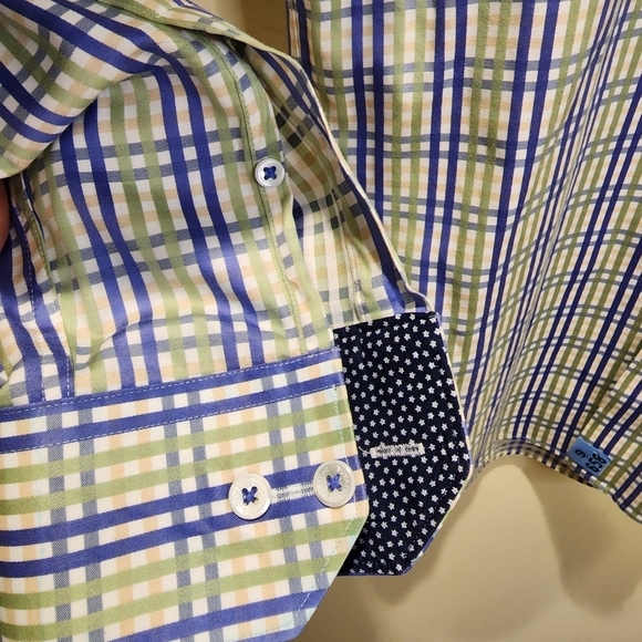 Bugatchi Uomo button Down shirt size 15 1/2 - Picture 6 of 10